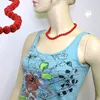 Kette 10mm Kunststoffperlen rot-glänzend 45cm rot 10mm Produktbild-Vorschau 2