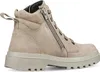 A side view of a beige leather boot. Produktbild-Vorschau