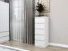 CDF Moderne Kommode Malwa W5 | Farbe: Weiß | Schrank für Produktbild-Vorschau 2