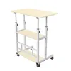 Höhenverstellbar Schreibtische mit Rädern PC Büro 60x40 cm Produktbild-Vorschau 6