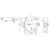 Bever Knopfriegelschloss Nr. 932 U rs/ls verwendbar Produktbild-Vorschau 4