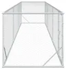 Namiot dla kur vidaXL, srebrny, 500 x 100 x 100 cm, stal Podgląd zdjęcia produktu 4