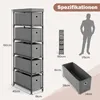 5-Schubladen-Kommode, schmaler Aufbewahrungsmöbel mit Produktbild-Vorschau 6