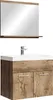 Badplaats Badmöbel Komplettset Montreal 02 60 x 35 cm Braun Produktbild-Vorschau 1