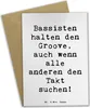 Mr. & Mrs. Panda Glückwunschkarte Spruch Bassgitarre Groove Produktbild-Vorschau 1