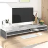 vidaXL Stojan na monitor Concrete Grey 100x24x13 cm Dřevěný Náhled obrázku produktu 1