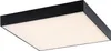 A square, modern ceiling light with a black frame and a white diffuser. Anteprima dell’immagine prodotto