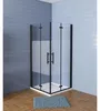 AICA Eckeinstieg 100x76x195cm 6mm ESG Milchglas NANO Produktbild-Vorschau 1