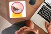 MuchoWow® Mauspad Mousepad Hamster im Laufrad 20x20 cm - Produktbild-Vorschau 3
