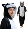 Pigiama Onesie Kigurumi Costume Travestimento Husky Nero Anteprima dell’immagine prodotto 1