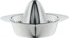 A shiny silver citrus juicer is shown against a white background. Produktbild-Vorschau