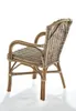 A rattan chair shown from the back-left on a white background. Podgląd zdjęcia produktu