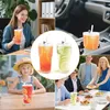 Sada 2 pohárov na ľadovú kávu, 600 ml, s viečkom a slamkou, Náhľad obrázku produktu 7
