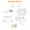 Eingebettete Lesewandlampe, Europäisches Design für Produktbild-Vorschau 3
