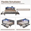 INONEFT Gestoffeerd dagbed/logeerbed 140x200 cm, Productafbeelding-voorbeeld 6