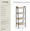 tectake® Leiterregal Chatham inklusive Kippschutz, 57,5 x Produktbild-Vorschau 6