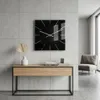 Grande orologio da parete EXACT nero 50 cm per il soggiorno Anteprima dell’immagine prodotto 6