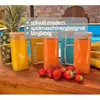 gouveo 6er Set Trinkgläser 350 ml grün mit Henkel, Deckel Produktbild-Vorschau 4