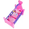 Puppenbett Mit Karussell-Bettdecke Und Kissen Gross Rosa Produktbild-Vorschau 9