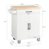 A kitchen cart with dimensions shown. Podgląd zdjęcia produktu
