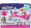 The image shows the packaging of a children's pottery toy set, featuring the product name, illustrations of the toy in use, and promotional text. Produktbild-Vorschau
