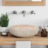 vidaXL Lavabo 40x12 cm in marmo crema Anteprima dell’immagine prodotto 2