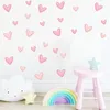 Kinder Wandsticker,60 Stück weiche rosa große kleine Produktbild-Vorschau 2