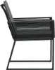 vidaXL Gartenstühle mit Kissen 2 Stk. Schwarz Poly Rattan Produktbild-Vorschau 6