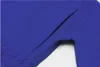 A close-up view of a blue garment, showing the seam of a sleeve and the elasticated hem. Produktbild-Vorschau