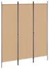 vidaXL Paraván béžový 150 x 180 cm látkový Náhled obrázku produktu 1