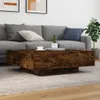 vidaXL Konferenční stolek kouřový dub 100x100x31 cm Náhled obrázku produktu 3