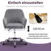 Schreibtischstuhl mit Armlehnen, Drehstuhl mit Rollen, Produktbild-Vorschau 5