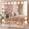 Lustro do makijażu Hollywood złote make-up wizażu 58x48cm Podgląd zdjęcia produktu 1
