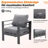 MEXO Gartenlounge-Set XXL Terrassenmöbel Set 8-10 Personen Produktbild-Vorschau 4