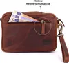 Leder Handgelenktasche Reise Handtasche kleine Produktbild-Vorschau 7