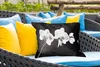MuchoWow® Outdoor Kissen - Orchidee - Blumen - Schwarz - Produktbild-Vorschau 4