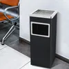 2 in 1 Standaschenbecher mit Mülleimer, Stahl, 60cm, 35L, Produktbild-Vorschau 1