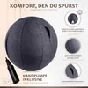 ONVAYA® Gymnastikball 65cm mit Bezug | Rutschfester Produktbild-Vorschau 3