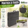 Buffettisch Klapptisch 180 x 75 cm Holzoptik klappbar Produktbild-Vorschau 4