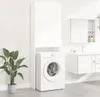 vidaXL Waschmaschinenschrank Weiß modern 64x25,5x190 cm Produktbild-Vorschau 1