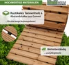 Holzpfad ausrollbar 250x43x2 cm rustikales Tannenholz Produktbild-Vorschau 2