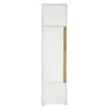 Stauraumschrank 200cm hoch, weiß mit Eiche, CRISP-61 Produktbild-Vorschau 3