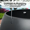 2er Set Blumentopf Hängend 26cm Blumenampel 6,5L für Innen Produktbild-Vorschau 5