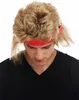 WIG ME UP Perücke 80er Action-Star blond Stirnband Vokuhila Produktbild-Vorschau 4