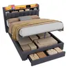 STILVORA Polsterbett 140x200cm Jugendbett Mit USB-Anschluss Produktbild-Vorschau 10