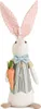 HOMLA KALLE Lapin de Pâques nain debout avec carotte 55 cm Voir les images du produit 1
