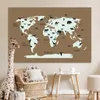 MuchoWow® Poster Weltkarte - Tiere - Braun 180x120 cm - Produktbild-Vorschau 7