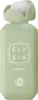 A light green bottle of perfume with a white cap and a white geometric design on the front. Náhled obrázku produktu