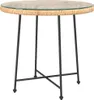Esstisch Ø80 cm Hartglas und Stahl Produktbild-Vorschau 1