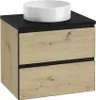 Badezimmer-Wandschrank unter Waschbecken 60x50x46cm Eiche Produktbild-Vorschau 4